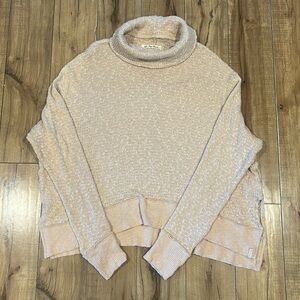 We The Free, Women’s Size L, SWEATER, ROLL NECK, Pink, Longsleeve, EUC